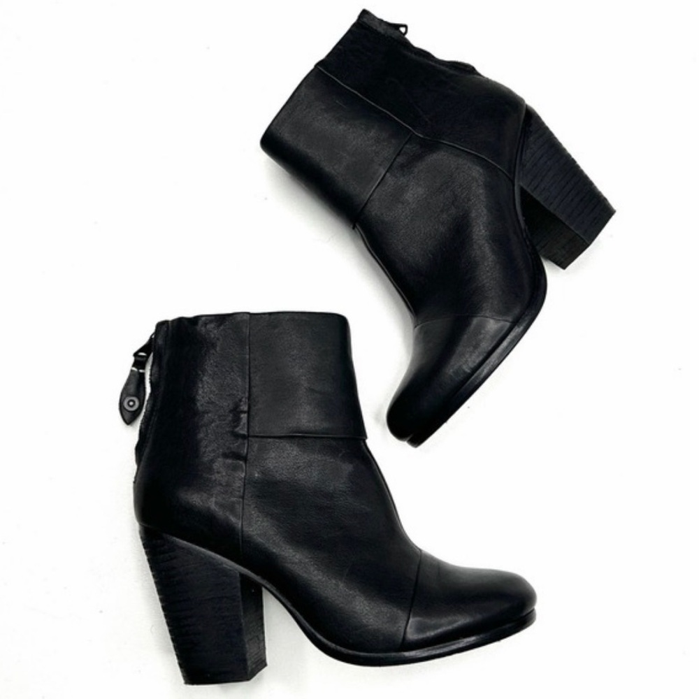 rag & bone Sleek Black Ankle Booties